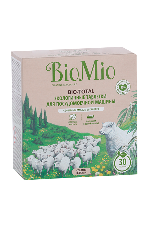 

Таблетки д/посуд маш BioMio с эфир маслом эвкалипта Эко 30 шт