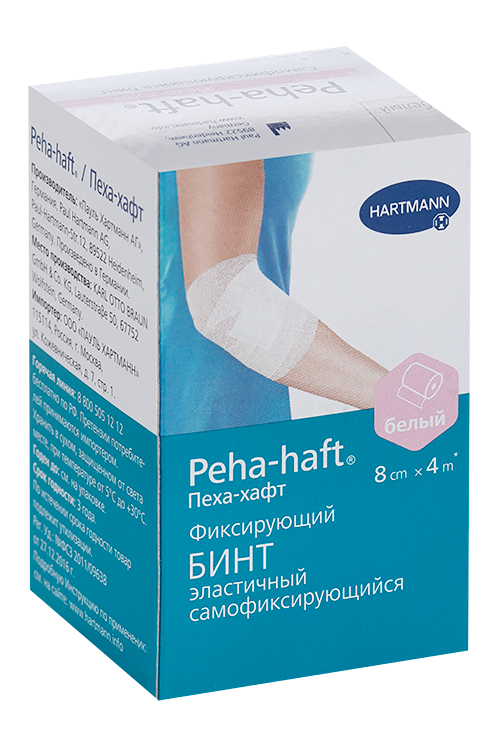 

Бинт Пеха-хафт самофикс 8х400 см, белый