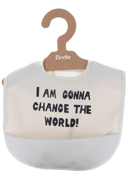 Нагрудник Elodie Details полиуретан Change the World клипса для пустышки elodie change the world