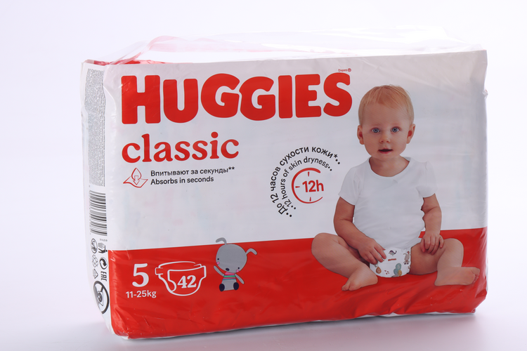 Подгузники HUGGIES Classic 5 11-25 кг 42 шт подгузники huggies classic 5 11 25 кг 11 шт