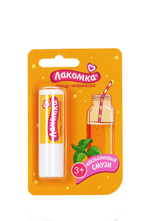 

Помада Лакомка Апельсиновый смузи гигиен, 2,8 г