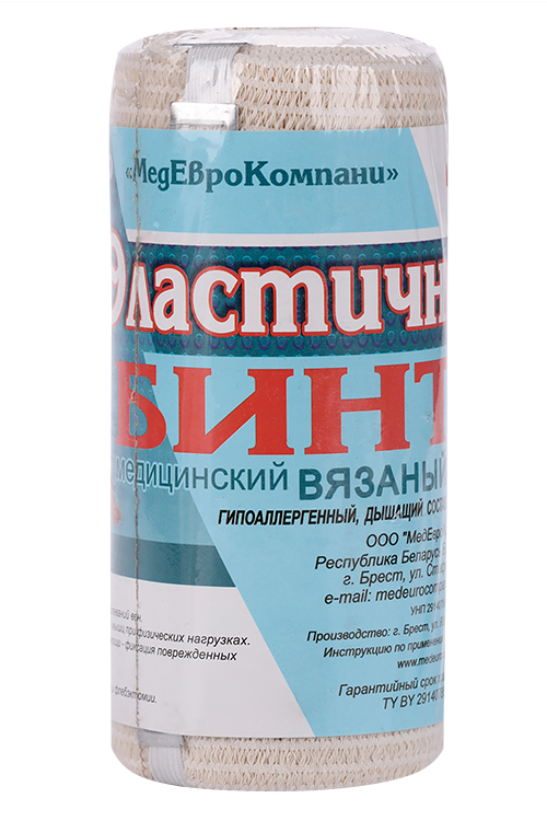 

Бинт мед эласт вязан с лайкрой компресс ленточ СР 15 см х 3.5 м