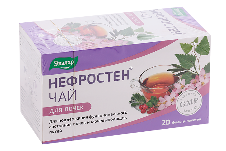 

Нефростен чай, 1,5 г, 20 шт, ф/п