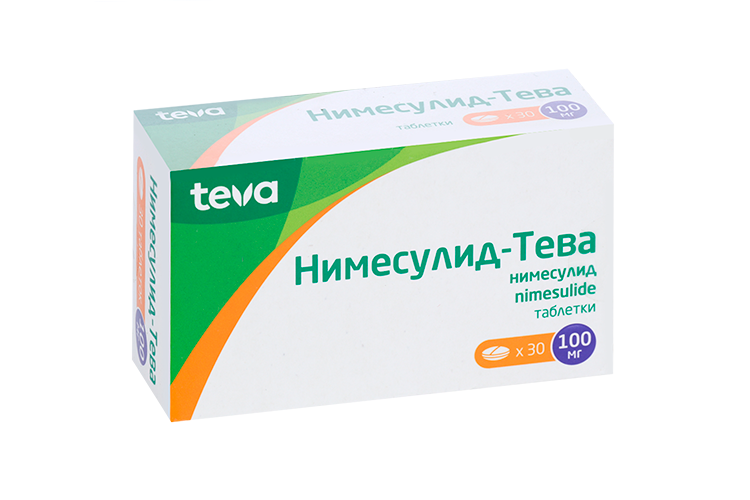 

Нимесулид-Тева 100 мг, 30 шт, таблетки