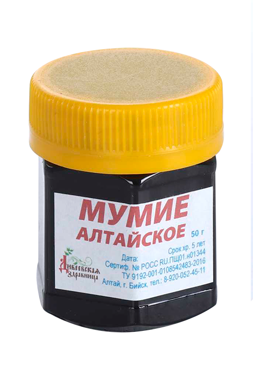 

Мумие алтайское Дивеевская Здравница оздоров д/лица/тела, 50 г