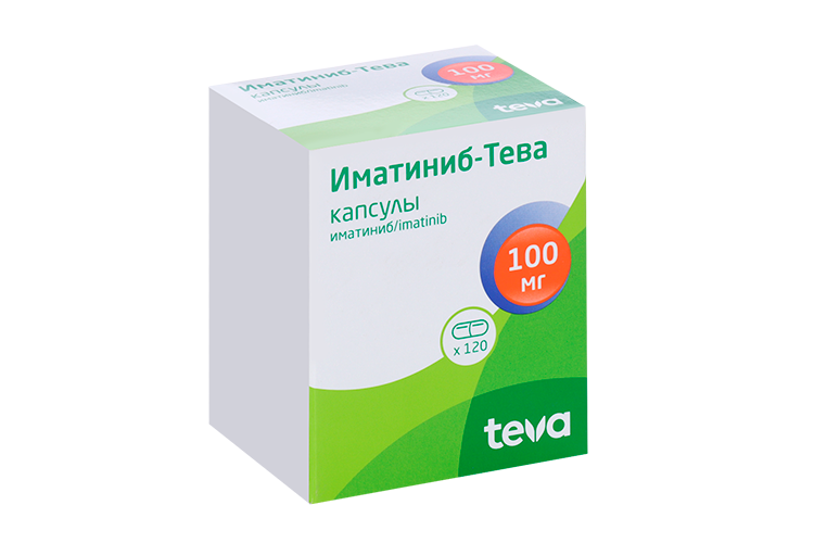 

Иматиниб-Тева 100 мг, 120 шт, капсулы