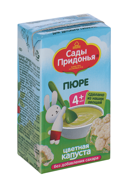 

Пюре Сады Придонья цветная капуста (с 4 мес), 125 г