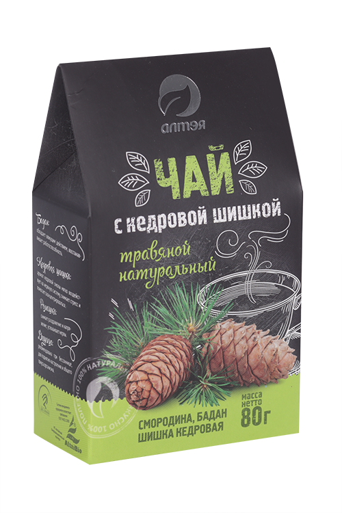 Чай Алтэя травяной с кедровой шишкой, 80 г