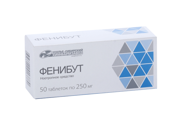 

Фенибут 250 мг, 50 шт, таблетки