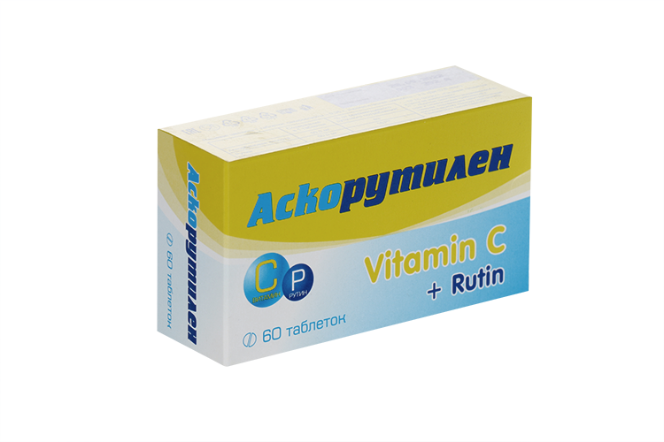 

Аскорутилен, 500 мг, 60 шт, таблетки