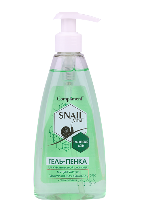 

Гель-пенка Compliment д/умыван д/чувст кожи с муцином улитки, 250 мл