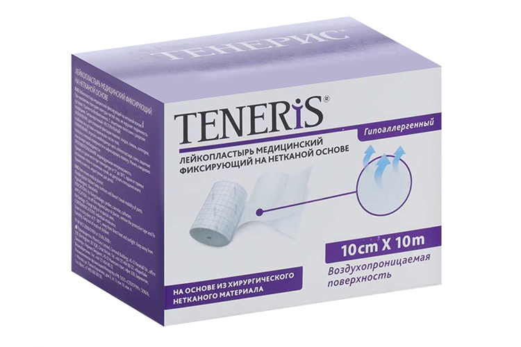 

Пластырь Тенерис 10х1000 см на неткан основе катушка, Спектрум
