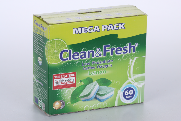 

Таблетки для посудомоечных машин Clean&Fresh All in1