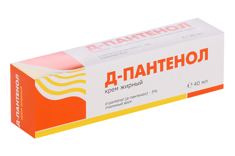Д-пантенол крем жирный, 40 мл