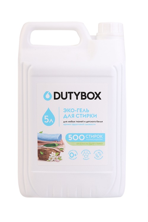 Эко-гель DUTYBOX аромат фруктовой свежести д/любых тканей 5 л