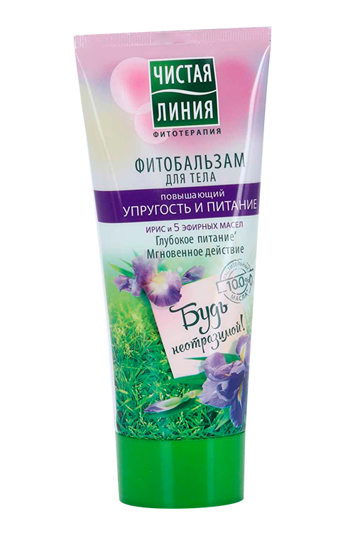 

Фитобальзам Чистая линия Повышающий упругость д/тела ирис/5эфирных масел, 200 мл