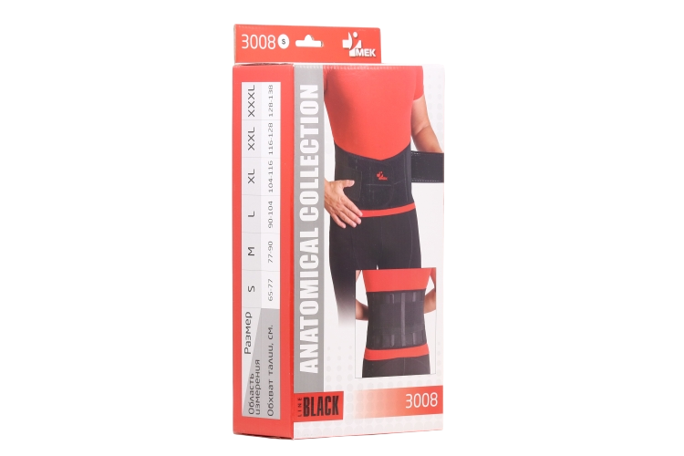 

Бандаж Мек пояснично-крестцовый 6 ребер жестк S, (3008)