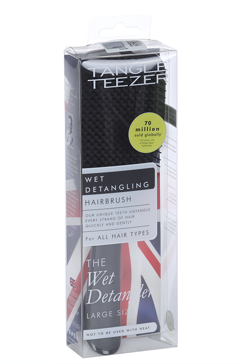 

Расческа д/волос Tangle Teezer The Large Wet Detangler Black Gloss черная