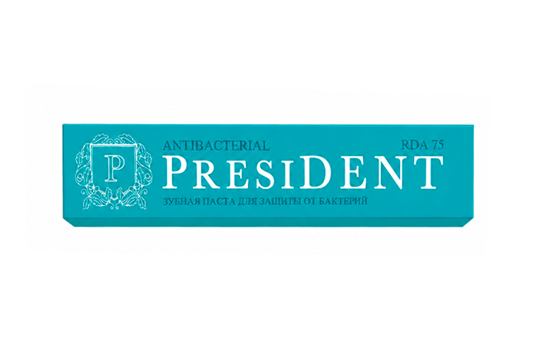 З/паста PRESIDENT antibacterial 75 RDA, 75 г