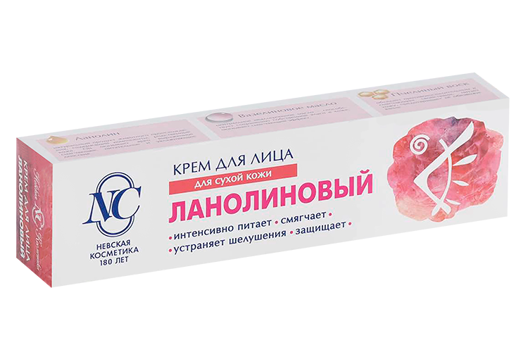 

Крем Невская Косметика д/лица ланолиновый д/сухой кожи, 40 мл