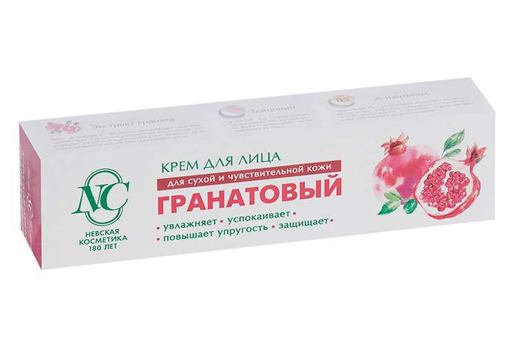 

Крем Невская Косметика д/лица гранатовый д/сухой и чувствительной кожи, 40 мл