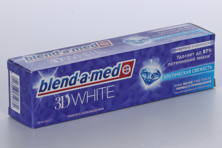 З/паста BLEND_A_MED 3D white арктическая свежесть 3 в 1, 100 мл цена и фото