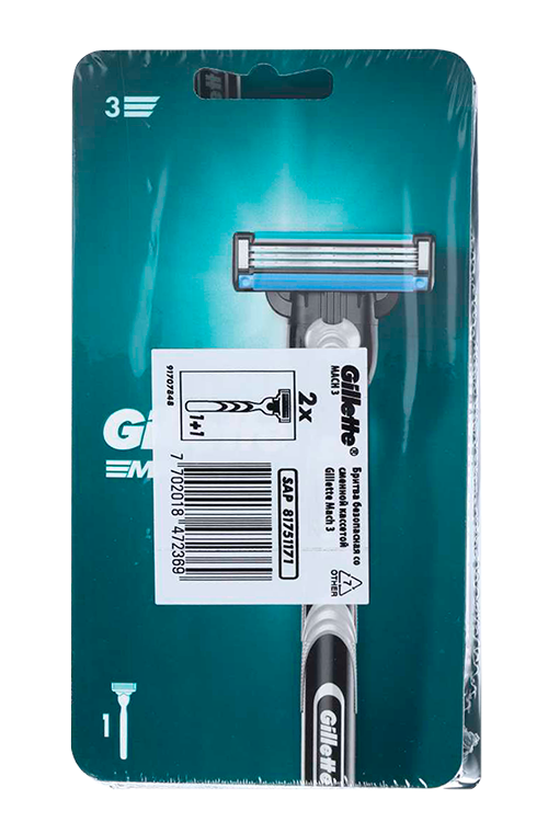 

Бритва GILLETTE mach3 c 1 сменной кассетой