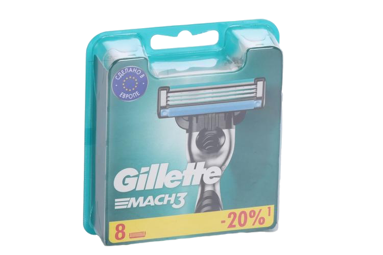 

Сменные кассеты GILLETTE mach3 8 шт