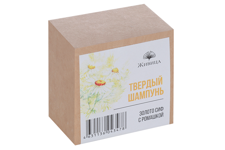

Шампунь Живица д/волос твердый золото сиф с ромашкой, 50 г