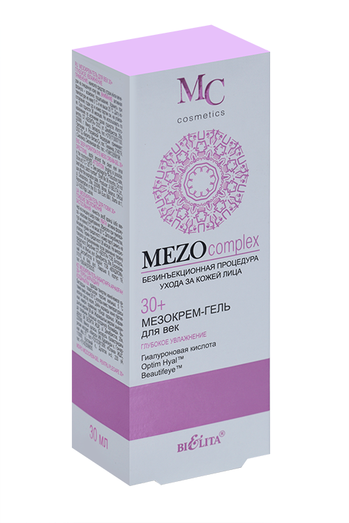 

Мезокрем-гель Белита Mezo Complex д/век глубокое увлажнение безъекционный уход, 30 мл