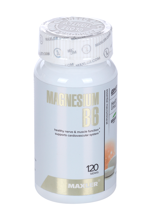 

Добавка MAXLER magnesium B6, 120 шт, таблетки