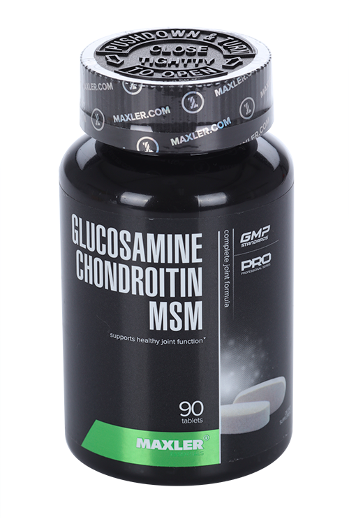 Добавка MAXLER glucosamine chondroitin MSM 90 табл maxler usa glucosamine chondroitin msm 180 таблеток