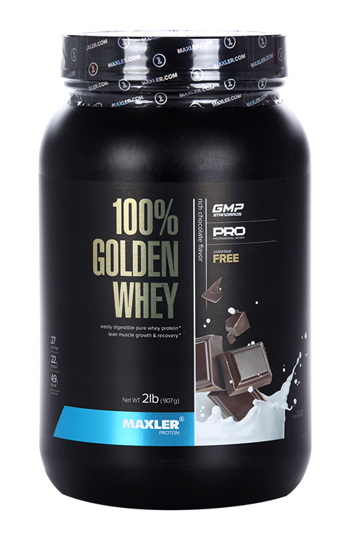 

Протеин MAXLER 100% golden whey 2 lb rich chocolate