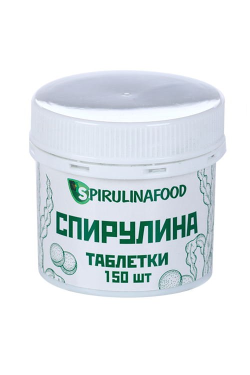 

Спирулина Spirulinafood органик 150 табл, 500 мг