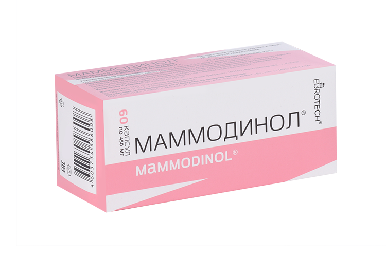 

Маммодинол, 450 мг, 60 шт, капсулы