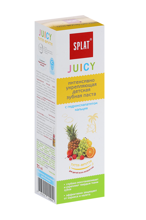 

З/паста SPLAT Juicy без фтора натуральная паста д/детей 0+