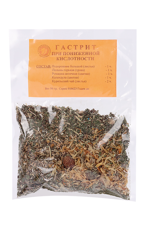 

Сбор Гастрит пониженной кислотности, 50 г