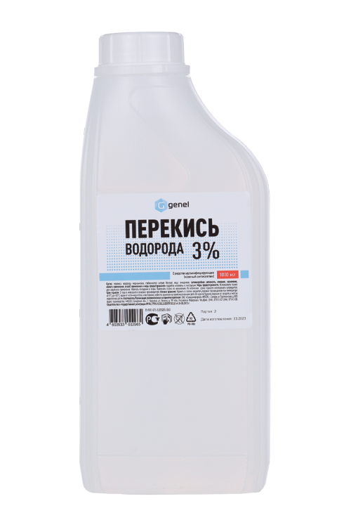 

Перекись водорода 3%, дезинфицирующее средство, 1 л