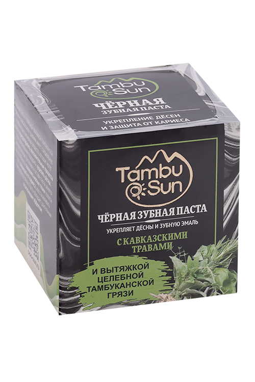 

З/паста Tambu Sun с кавказскими травами органическая чёрная, 50 мл