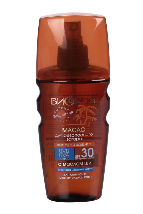 

Масло для безопасного загара Биокон SPF-30 "Высокая защита", 160 мл