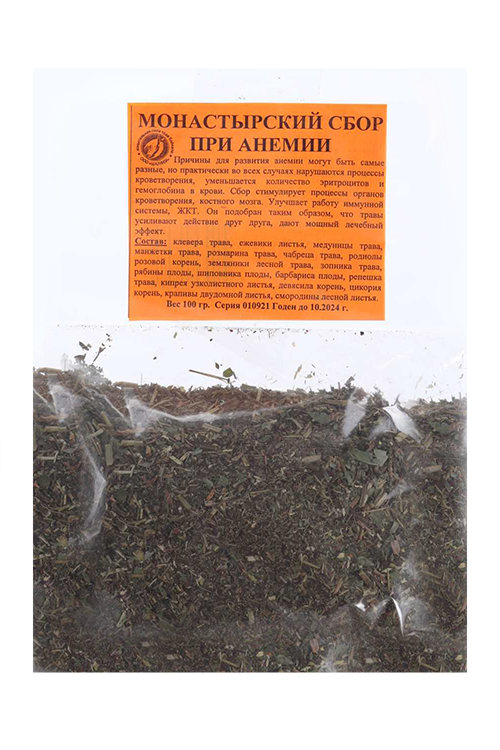

Сбор Монастырский анемия, 100 г
