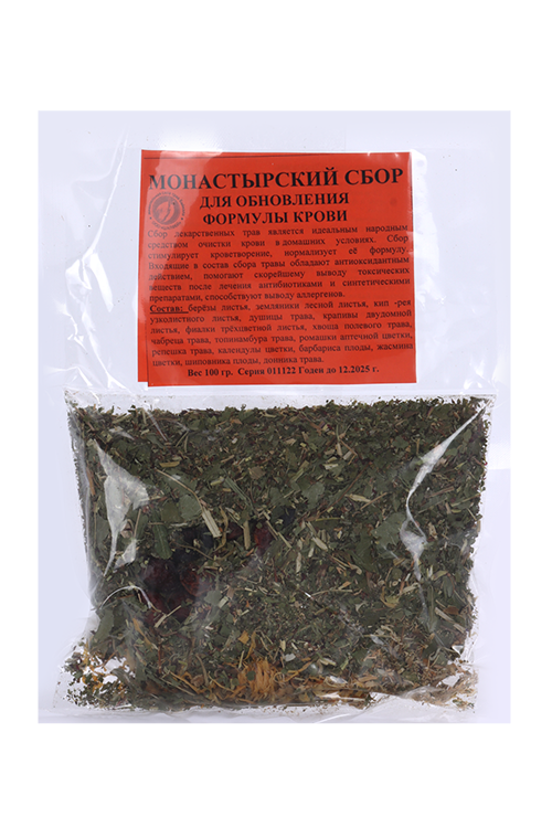 

Сбор Монастырский д/обновления формулы крови, 100 г