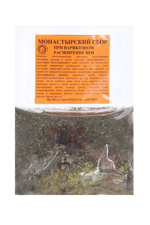 

Сбор Монастырский при варикозном расширении вен, 100 г