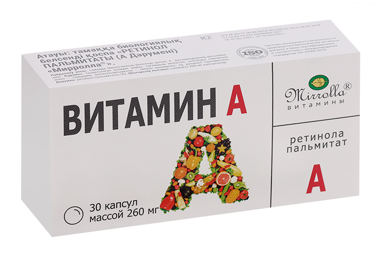 

Капсулы «Мирролла» Витамин А, 30 капсул