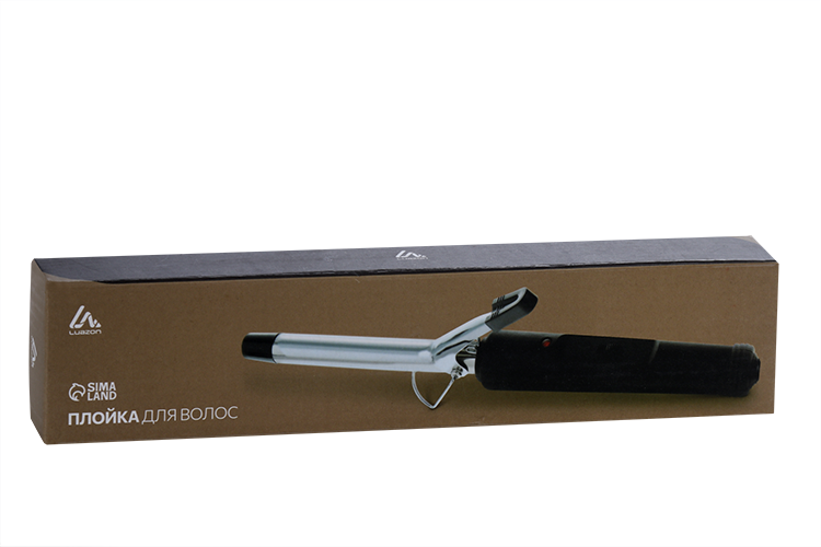 

Плойка LuazON LW-03, 30 Вт, алюминиевое покрытие, d=16 мм, 180°С, черная