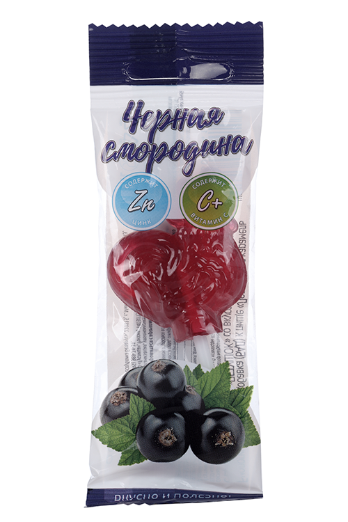 Леденец «Петушок» с витамином С со вкусом чёрной смородины, 17 г