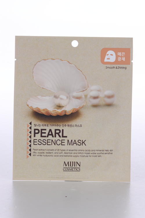 Маска MIJIN ESSENCE MASK д/лица тканевая с жемчугом, 22 г