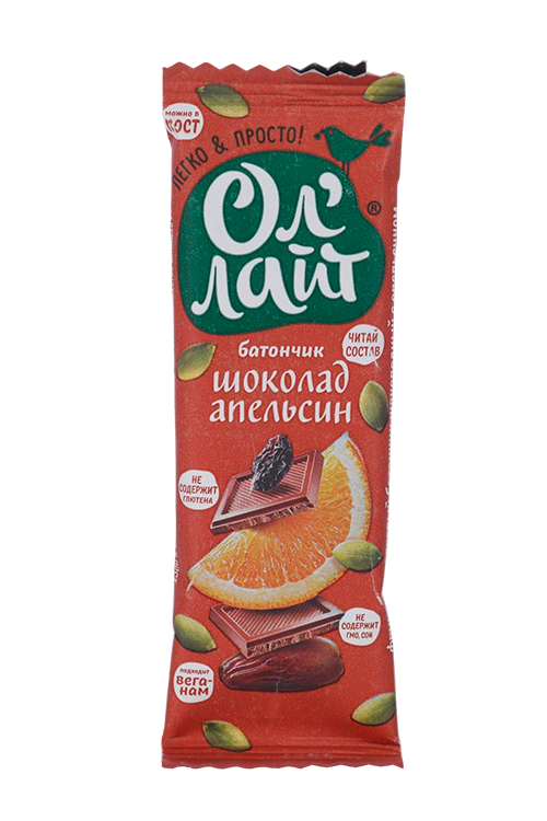 

Батончик Ол Лайт Шоколад/апельсин, 30 г