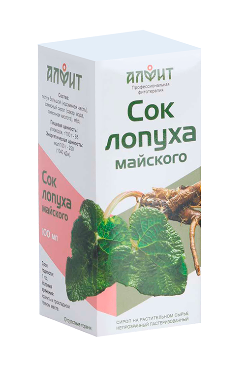 

Сок лопуха майского, 100 мл