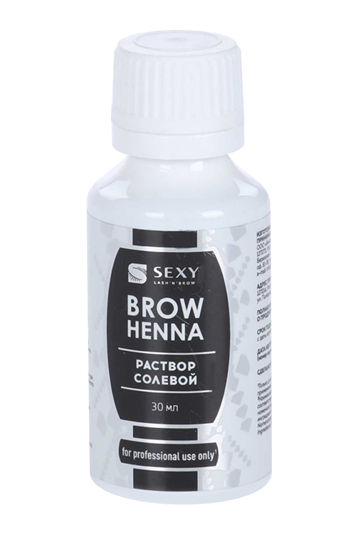 

Раствор INNOVATOR COSMETICS sexy brow henna солевой д/очищения ресниц бровей 30 мл